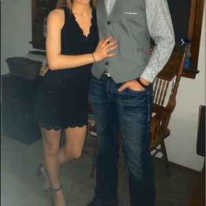 sparkyly black dress!